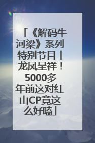 《解码牛河梁》系列特别节目丨龙凤呈祥！5000多年前这对红山CP竟这么好嗑