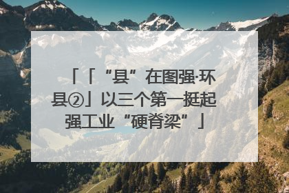 「“县”在图强·环县②」以三个第一挺起强工业“硬脊梁”
