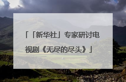 「新华社」专家研讨电视剧《无尽的尽头》