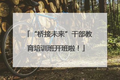 “桥接未来”干部教育培训班开班啦！