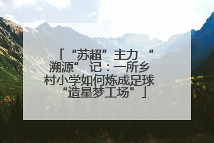 “苏超”主力 “溯源” 记：一所乡村小学如何炼成足球 “造星梦工场”