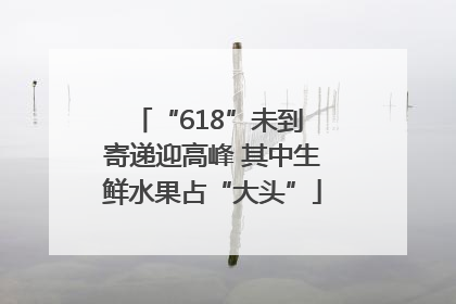 “618”未到 寄递迎高峰 其中生鲜水果占“大头”