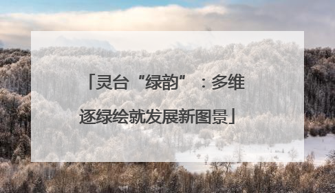 灵台“绿韵”：多维逐绿绘就发展新图景