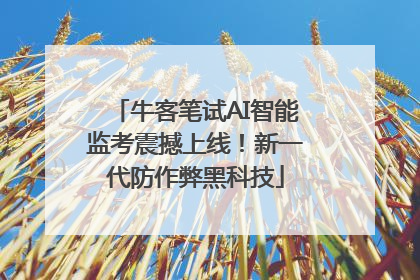 牛客笔试AI智能监考震撼上线！新一代防作弊黑科技
