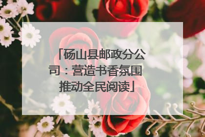 砀山县邮政分公司：营造书香氛围 推动全民阅读