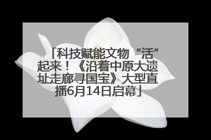 科技赋能文物“活”起来！《沿着中原大遗址走廊寻国宝》大型直播6月14日启幕