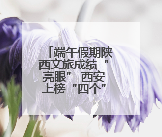 端午假期陕西文旅成绩“亮眼” 西安上榜“四个”全国前十