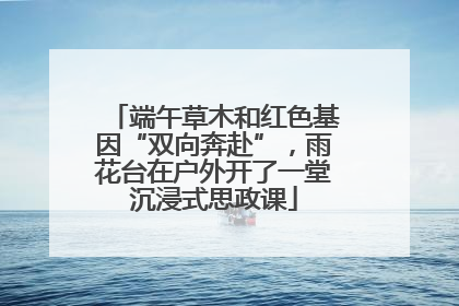端午草木和红色基因“双向奔赴”，雨花台在户外开了一堂沉浸式思政课