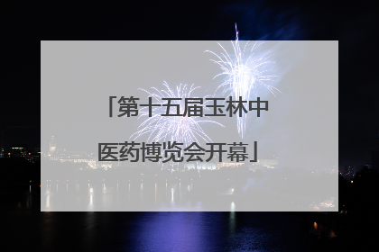 第十五届玉林中医药博览会开幕