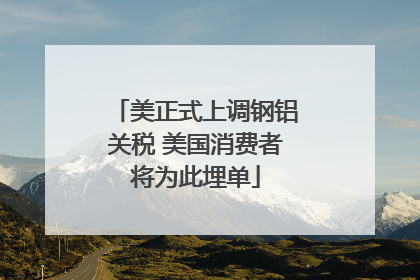 美正式上调钢铝关税 美国消费者将为此埋单