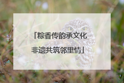 粽香传韵承文化 非遗共筑邻里情