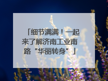 细节满满！一起来了解济南工业南路“华丽转身”
