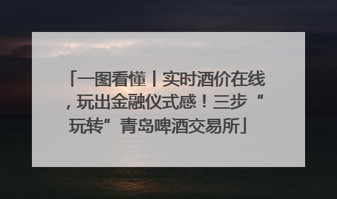 一图看懂丨实时酒价在线，玩出金融仪式感！三步“玩转”青岛啤酒交易所