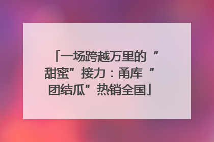 一场跨越万里的“甜蜜”接力：甬库“团结瓜”热销全国