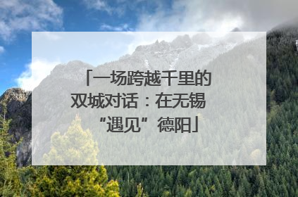 一场跨越千里的双城对话：在无锡“遇见”德阳