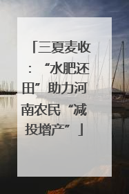 三夏麦收：“水肥还田”助力河南农民“减投增产”