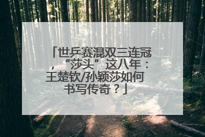 世乒赛混双三连冠，“莎头”这八年：王楚钦/孙颖莎如何书写传奇？