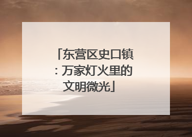 东营区史口镇：万家灯火里的文明微光