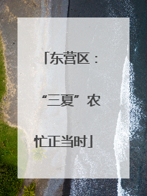 东营区：“三夏”农忙正当时