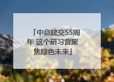 中意建交55周年 这个研习营聚焦绿色未来