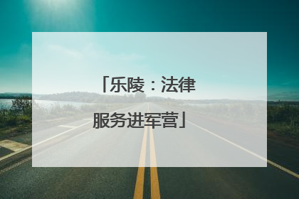 乐陵：法律服务进军营