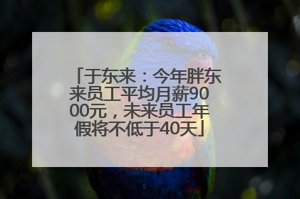 于东来：今年胖东来员工平均月薪9000元，未来员工年假将不低于40天