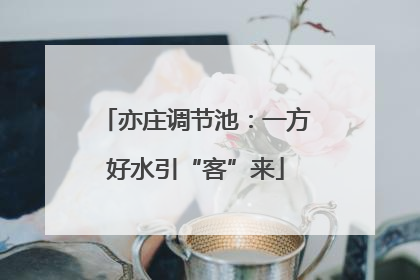 亦庄调节池：一方好水引“客”来