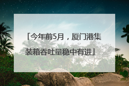 今年前5月，厦门港集装箱吞吐量稳中有进