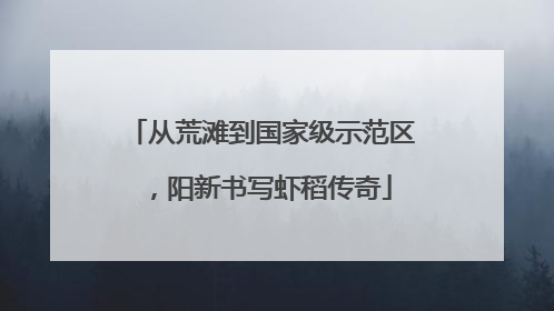 从荒滩到国家级示范区，阳新书写虾稻传奇