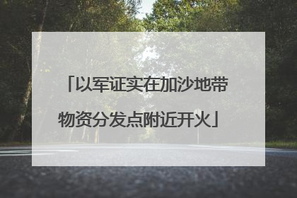 以军证实在加沙地带物资分发点附近开火