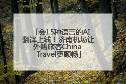 会15种语言的AI翻译上线！济南机场让外籍旅客China Travel更顺畅