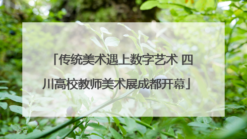 传统美术遇上数字艺术 四川高校教师美术展成都开幕