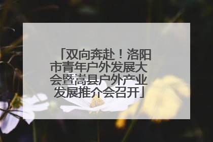 双向奔赴！洛阳市青年户外发展大会暨嵩县户外产业发展推介会召开