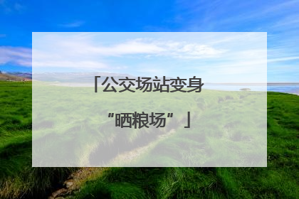 公交场站变身“晒粮场”
