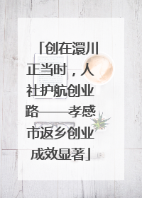 创在澴川正当时，人社护航创业路——孝感市返乡创业成效显著