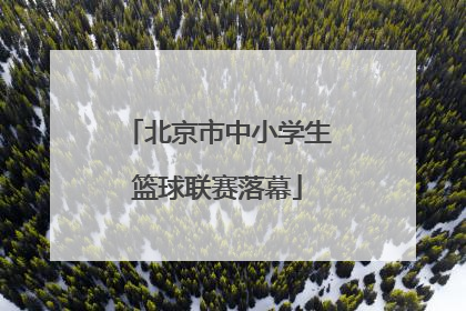 北京市中小学生篮球联赛落幕