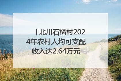 北川石椅村2024年农村人均可支配收入达2.64万元｜新闻发布最前线
