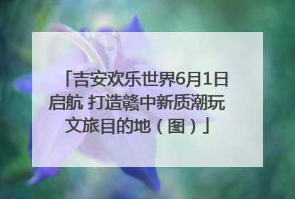 吉安欢乐世界6月1日启航 打造赣中新质潮玩文旅目的地（图）