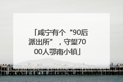 咸宁有个“90后派出所”，守望7000人鄂南小镇