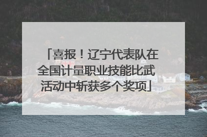 喜报！辽宁代表队在全国计量职业技能比武活动中斩获多个奖项