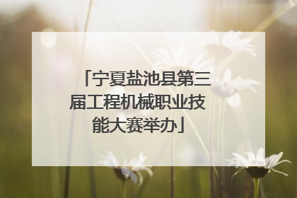 宁夏盐池县第三届工程机械职业技能大赛举办