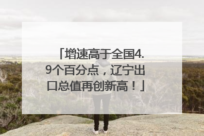 增速高于全国4.9个百分点，辽宁出口总值再创新高！