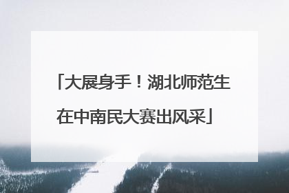 大展身手！湖北师范生在中南民大赛出风采