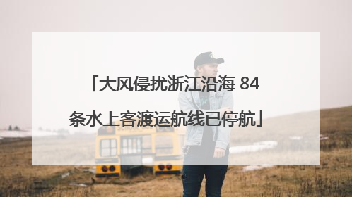大风侵扰浙江沿海 84条水上客渡运航线已停航