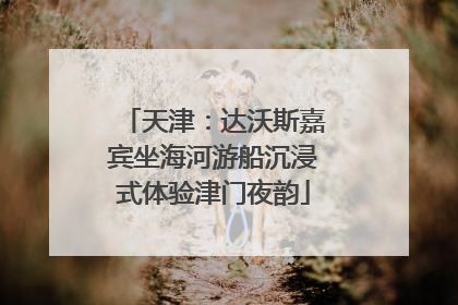 天津：达沃斯嘉宾坐海河游船沉浸式体验津门夜韵