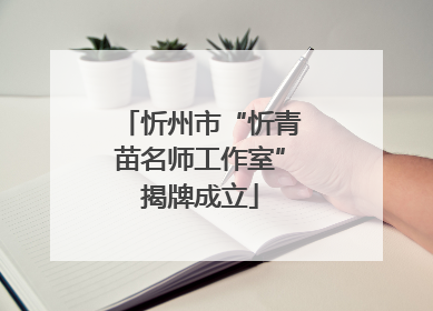 忻州市“忻青苗名师工作室”揭牌成立