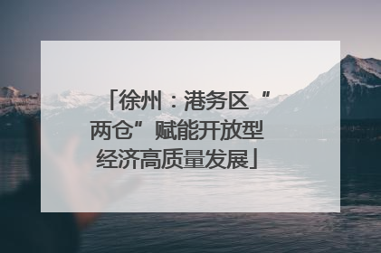 徐州：港务区“两仓”赋能开放型经济高质量发展