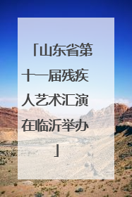 山东省第十一届残疾人艺术汇演在临沂举办