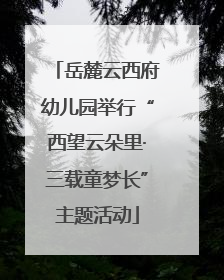 岳麓云西府幼儿园举行“西望云朵里·三载童梦长”主题活动