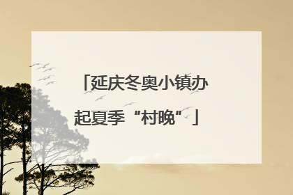 延庆冬奥小镇办起夏季“村晚”